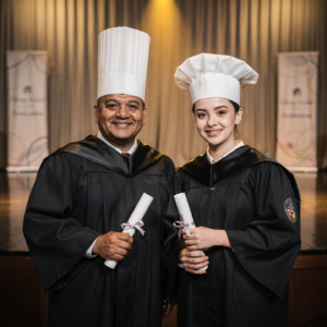 Graduación de alumnos de cocina